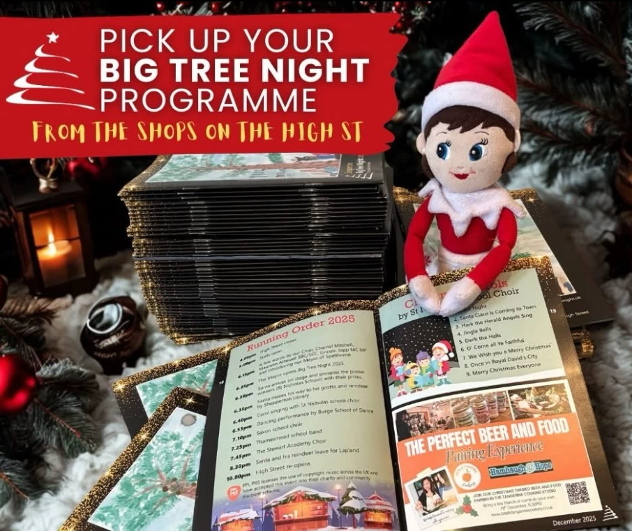 Advertisements in the Big Tree Night programme.